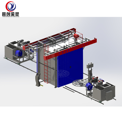 주문 1000L 45Kw 플라스틱 로토몰딩 저수 탱크 성형기 online manufacture