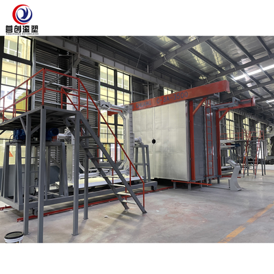 주문 저수 탱크 프라스틱 제품을 위한 PE PP HDPE 440V 회전 몰딩 기계 online manufacture