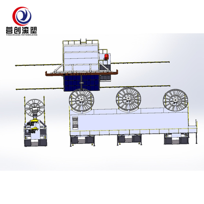 주문 물 탱크 비스무트 축 로토 몰딩 플라스틱 기계 자동적인 1 년 보장 online manufacture