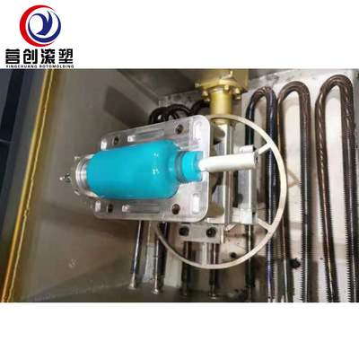주문 실험 또는 작은 중공 플라스틱을 위한 전기 가열 셔틀 로토몰딩 기계 online manufacture
