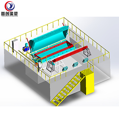 주문 46Kw 셔틀 로토 몰딩 기계 어선 LLDPE PE 플라스틱에게 카약 만들기 online manufacture