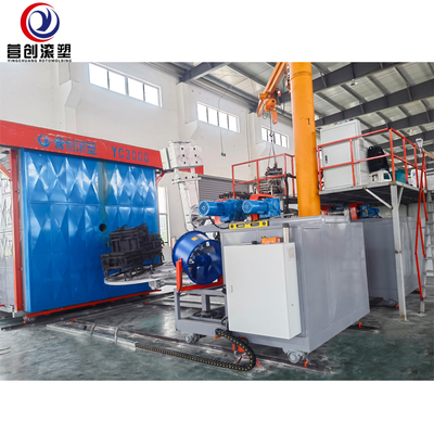 주문 1년 보증을 가진 PP/PE/HDPE/LLDPE를 위한 10000L 이중 축 회전 성형 기계 online manufacture