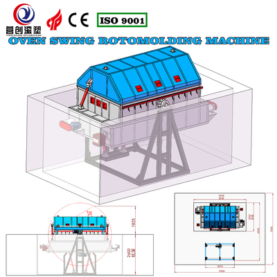 주문 220V/380V 자동 회전형 물탱크 제조 기계 online manufacture