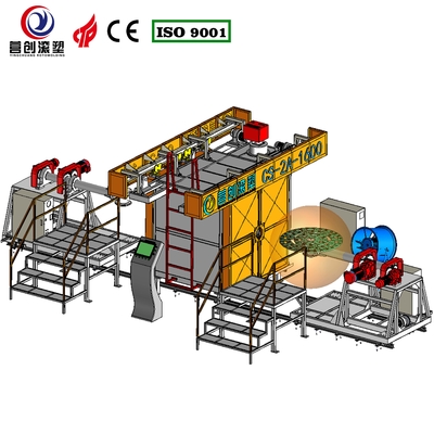 주문 자동 제어 시스템 제조 공장 셔틀 로토 몰딩 기계 online manufacture
