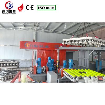 주문 LLDPE pickleball 62KW 전력 및 자동 제어와 함께 양축 회전형조 기계 online manufacture