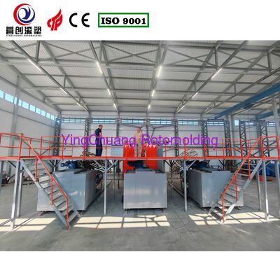 주문 YINGCHUANG CS-3A-3500 3 팔 셔틀 회전형 기계, PE 물 탱크 및 산업용 플라스틱 컨테이너를 위한 완전 자동 다국적 회전형 Molding 장비 온라인 제조
