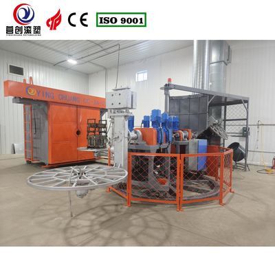 주문 영청 로토 카루셀 로토 폼딩 기계 CC-3A-2000 위장 단열 냉각 상자 online manufacture