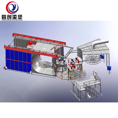 0-50mm 곰팡이 두께와 PLC 제어 시스템 로토몰딩 기계