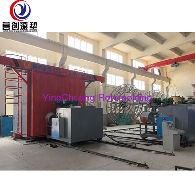 YINGCHUANG CS-3A-3500 셔틀 회전 성형기, 플라스틱 물 탱크 및 중공 제품용 다중 팔 회전 목마 회전 성형 장비